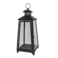 LUCERNA kov, sklo - černá, Basics, kov/sklo (19/47/19cm) - Ambia Home