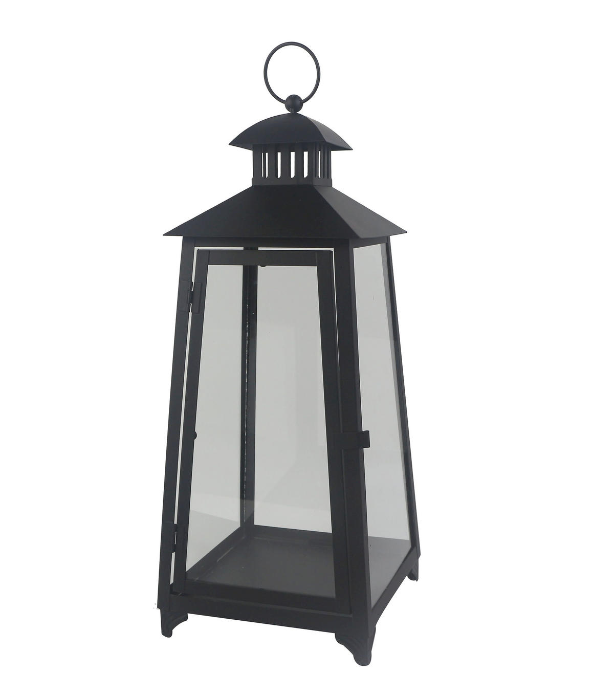 LUCERNA kov, sklo - černá, Basics, kov/sklo (19/47/19cm) - Ambia Home