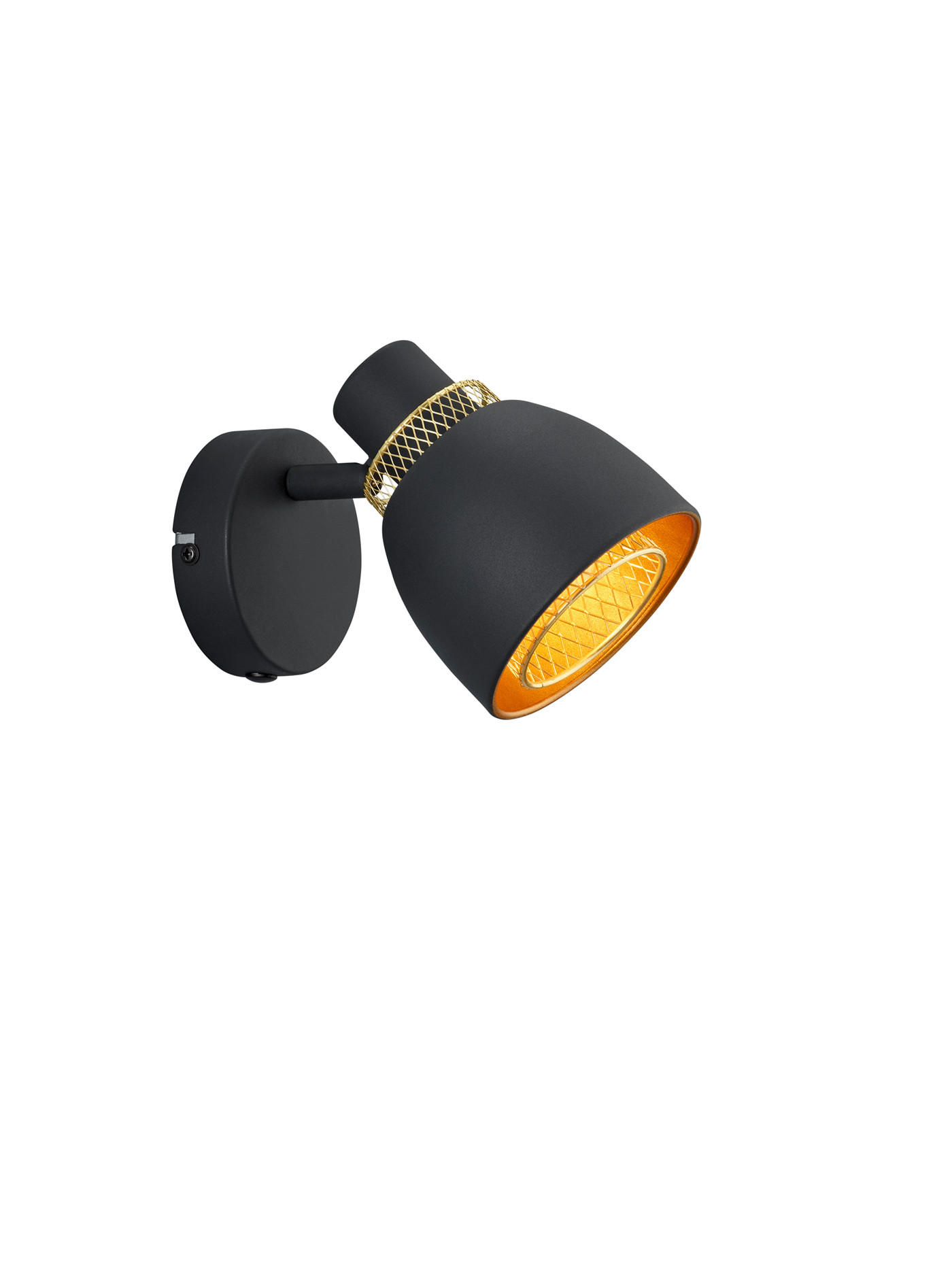 XXXLutz Strahler Punch Schwarz, Gold 10x14 cm