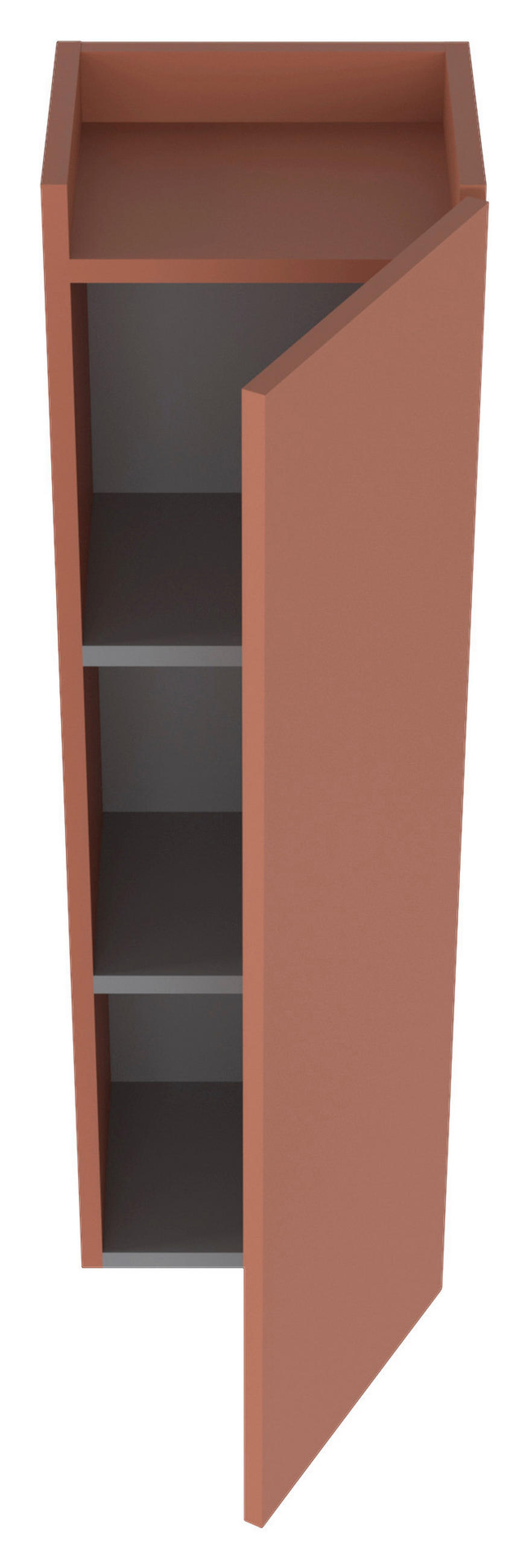 HIGHBOARD COAST  in 30/100/25 cm  - Orange, MODERN, Holzwerkstoff (30/100/25cm) - MID.YOU