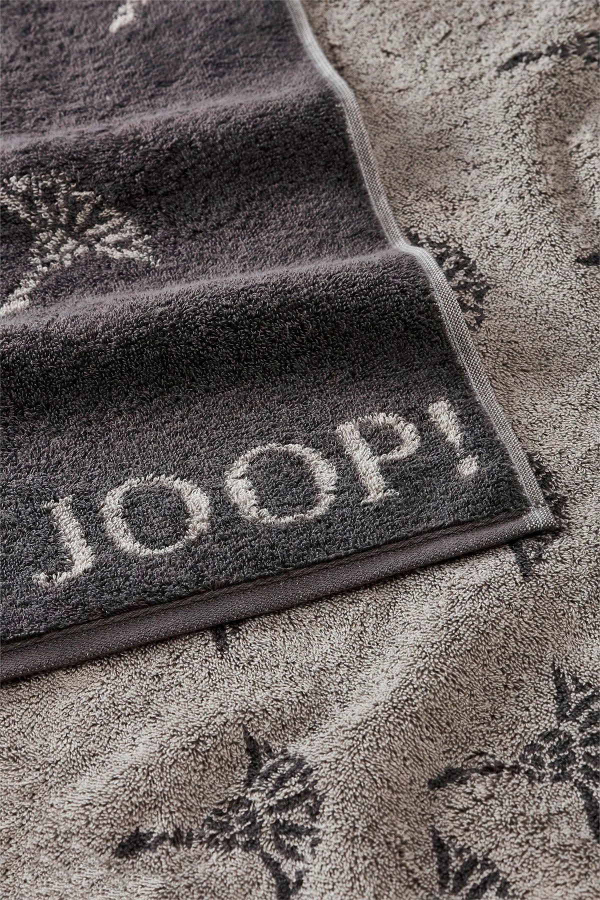 GÄSTETUCH Faded Cornflower Anthrazit, Grau 3-teilig 30/50 cm  - Anthrazit/Grau, Design, Textil (30/50cm) - Joop!