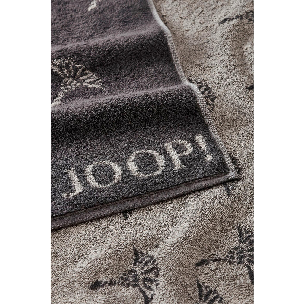 Thumbnail - Joop! Gästetuch Faded Cornflower, Anthrazit, Grau, Textil, 3-teilig, Floral, 30x50 cm, Made in Germany, Oeko-Tex® Standa...