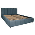 POLSTERBETT Lattenrost, Bettkasten Dunkelblau 180/200 cm  - Schwarz/Dunkelblau, KONVENTIONELL, Holz/Kunststoff (180/200cm) - Carryhome