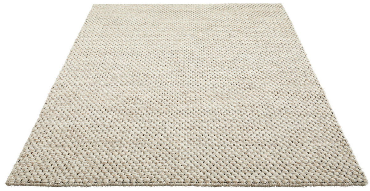 RUČNE TKANÝ KOBEREC, 130/190 cm, biela - biela, Konventionell, textil (130/190cm) - Boxxx
