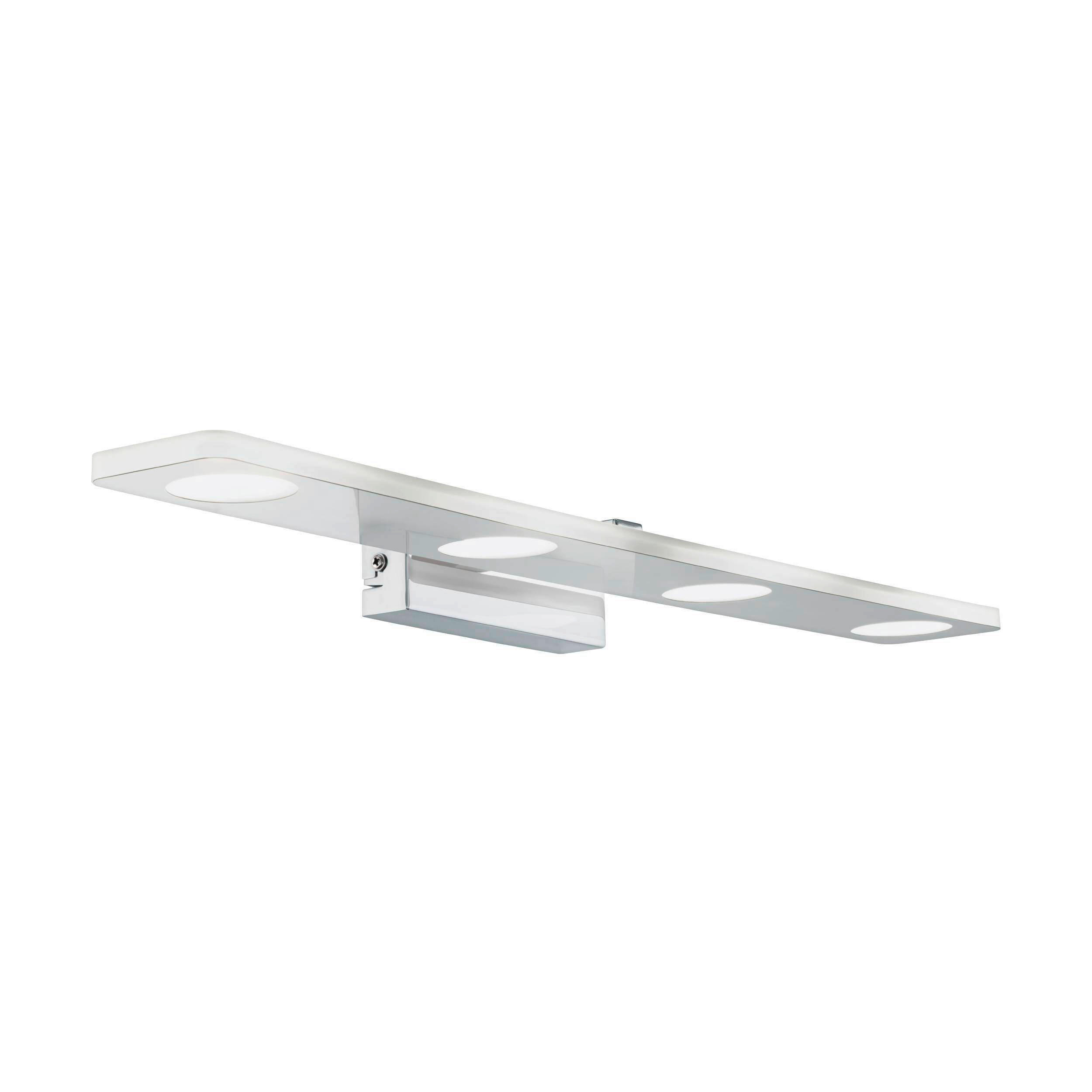 BADEZIMMER-WANDLEUCHTE - Chromfarben, Design, Kunststoff/Metall (58/4,5/11,5cm) - Eglo