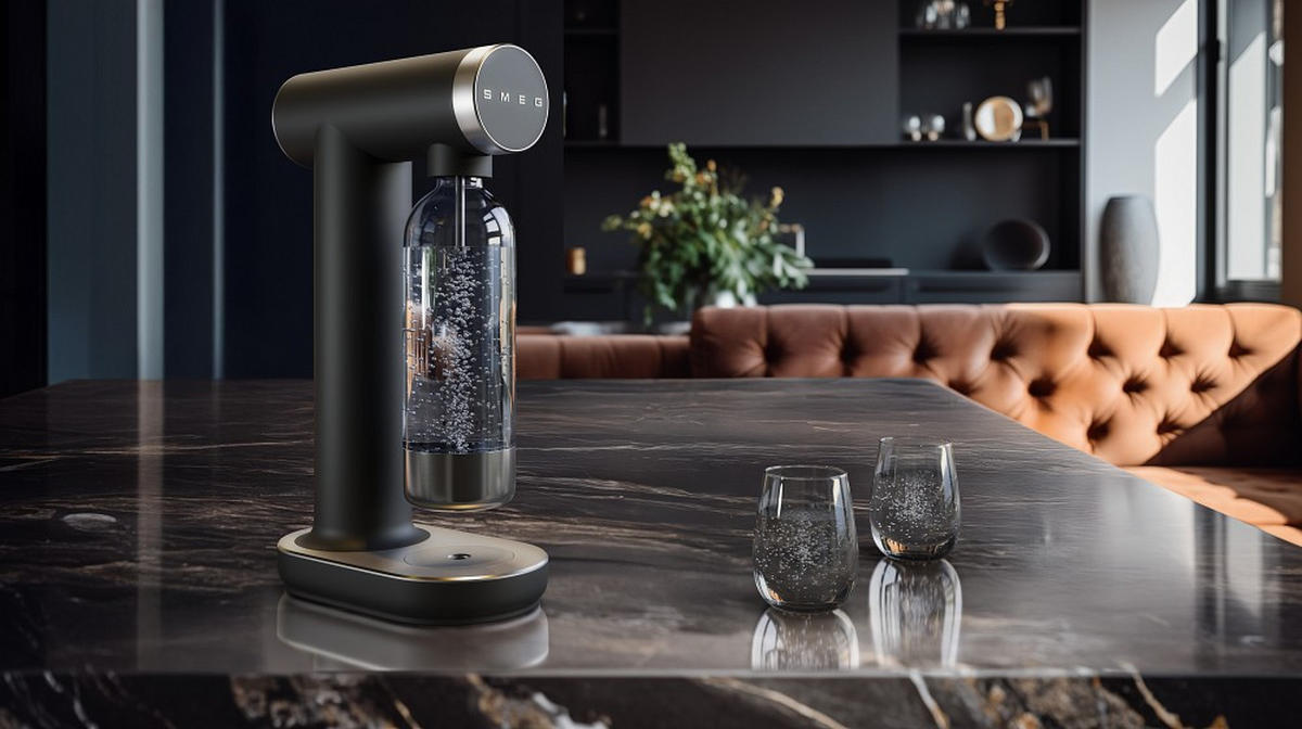 WASSERSPRUDLER Collezione  - Schwarz, Basics, Metall - SMEG