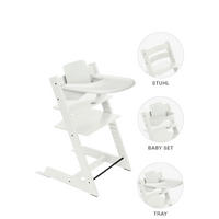 HOCHSTUHL-SET Tripp Trapp Bundles  - Weiss, Basics, Holz (83/65/46cm) - Stokke
