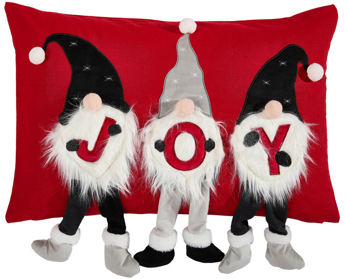 KISSENHÜLLE 40/60 cm  - Rot, Textil (40/60cm) - X-Mas