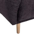 ECKSOFA Dunkelgrau Flachgewebe  - Dunkelgrau/Buchefarben, KONVENTIONELL, Holz/Textil (230/144cm) - Carryhome