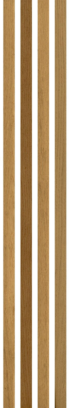 AKUSTIKPANEEL Echtholz Echtholz Eiche rustikal acous Stix  - Eichefarben, KONVENTIONELL, Holz (250/3.5/0.9cm) - Novel
