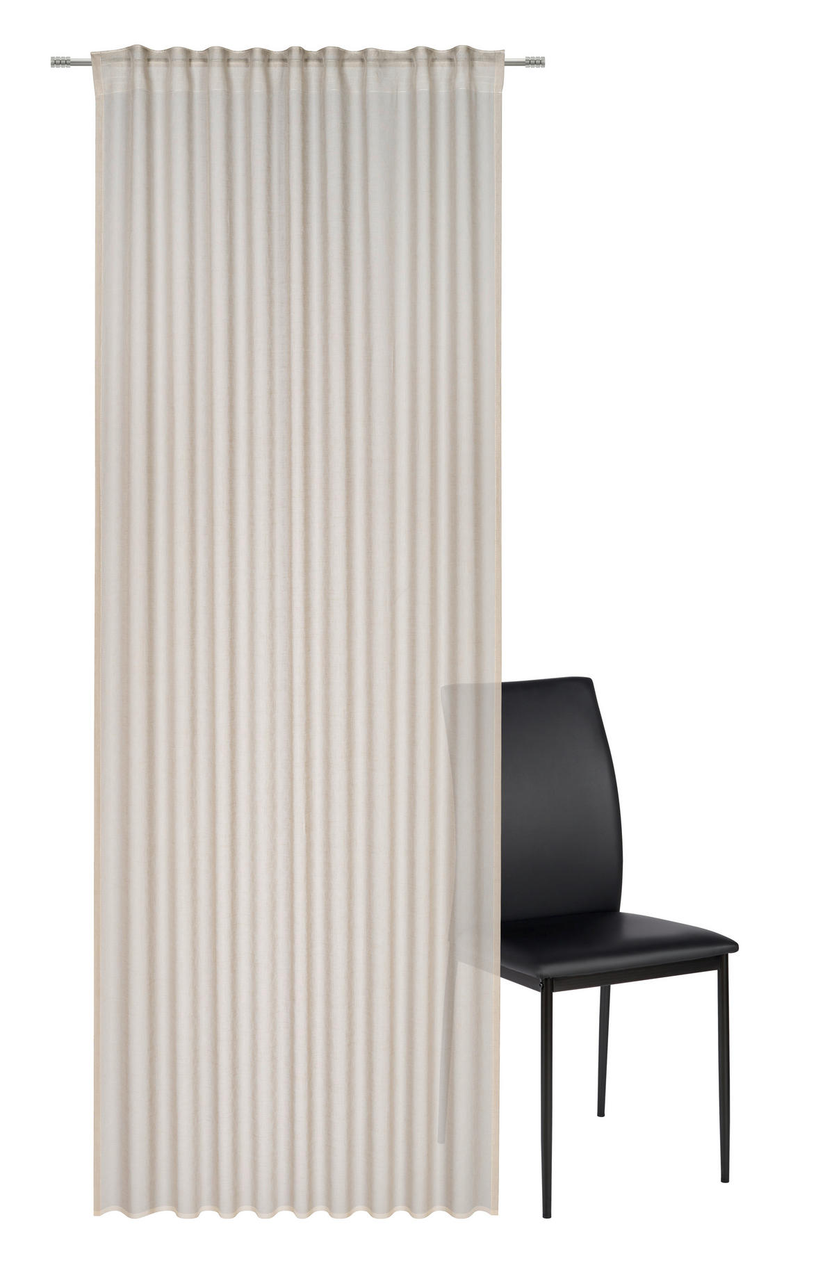 KONČANA ZAVESA  pol prosojno   140/280 cm  - bež, Basics, tekstil (140/280cm) - Dieter Knoll