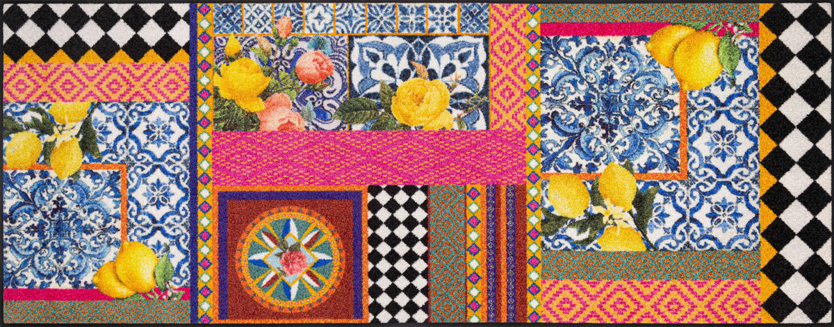 TRAVERSĂ - multicolor, Design, plastic/textil (75/190cm) - wash+dry