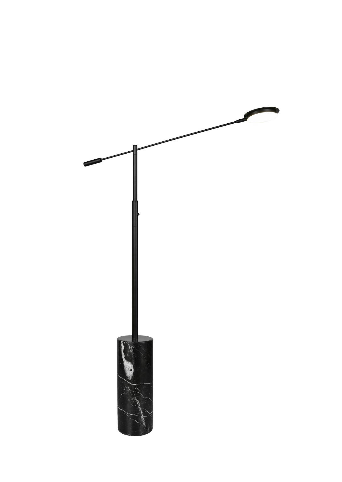 LED-STEHLEUCHTE Fiore   - Schwarz, KONVENTIONELL, Stein/Metall (145/15/64cm) - Trio Leuchten