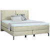 BOXSPRINGBETT 160/200 cm  in Ecru  - Ecru/Schwarz, Konventionell, Textil/Metall (160/200cm) - Dieter Knoll
