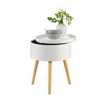BEISTELLTISCH in Holz, Holzwerkstoff 38/38/48,5 cm  - Naturfarben/Weiß, Design, Holz/Holzwerkstoff (38/38/48,5cm) - Carryhome