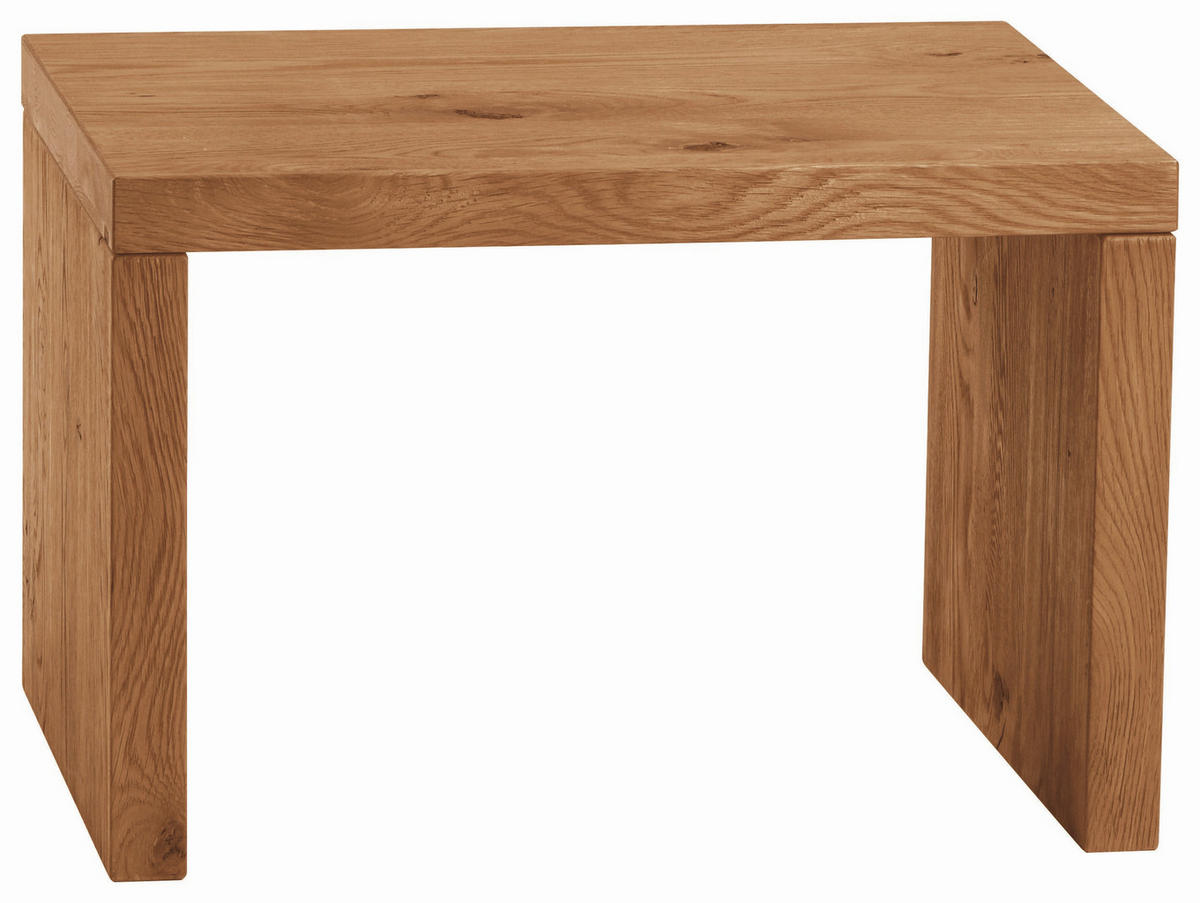 NACHTSCHRANK 48/32/38 cm Wildeiche massiv  - Naturfarben, Design, Holz (48/32/38cm) - Hasena