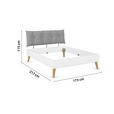 BETT 160/200 cm  in Weiß  - Wildeiche/Weiß, Design, Holz/Holzwerkstoff (160/200cm) - Carryhome