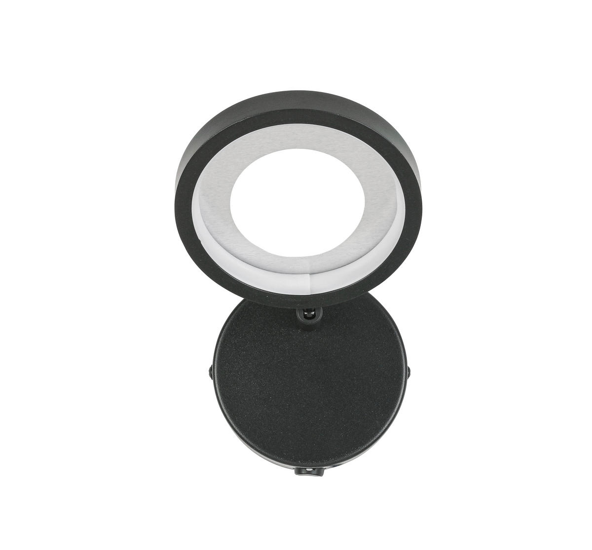 LED-STRAHLER Granada 12/21/15 cm   - Schwarz/Alufarben, Basics, Kunststoff/Metall (12/21/15cm) - Novel