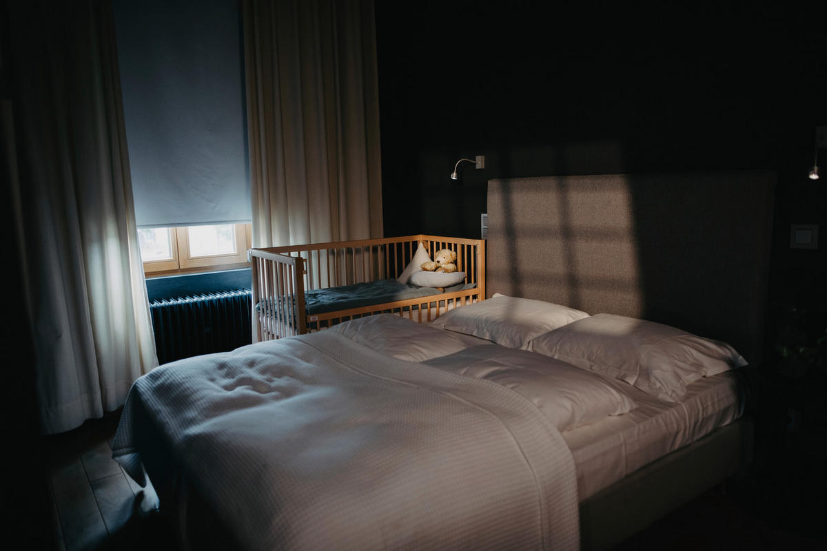 BEISTELLBETT Hajo   - Buchefarben, Basics, Holz (124/90/64cm) - tiSsi