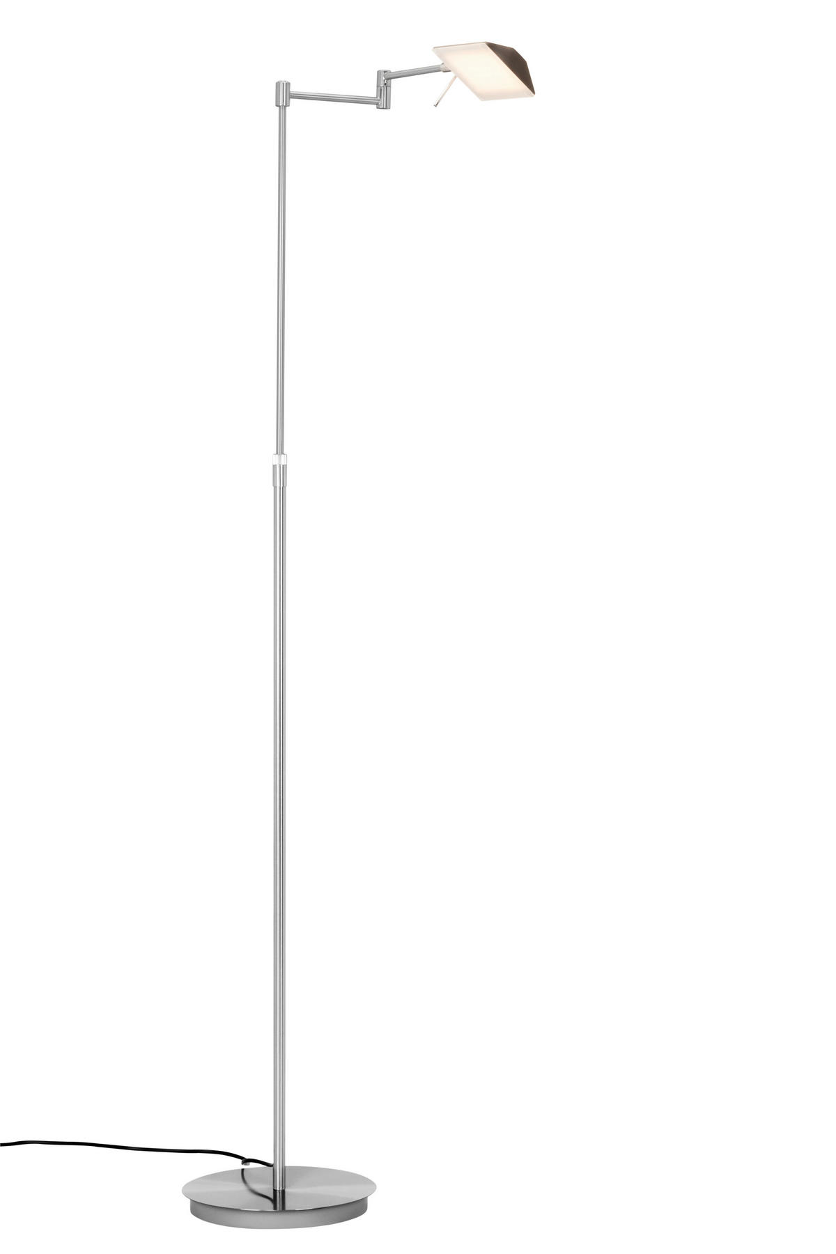 LESELEUCHTE Durham 25/146 cm   - Silberfarben/Weiß, KONVENTIONELL, Kunststoff/Metall (25/146cm) - Novel