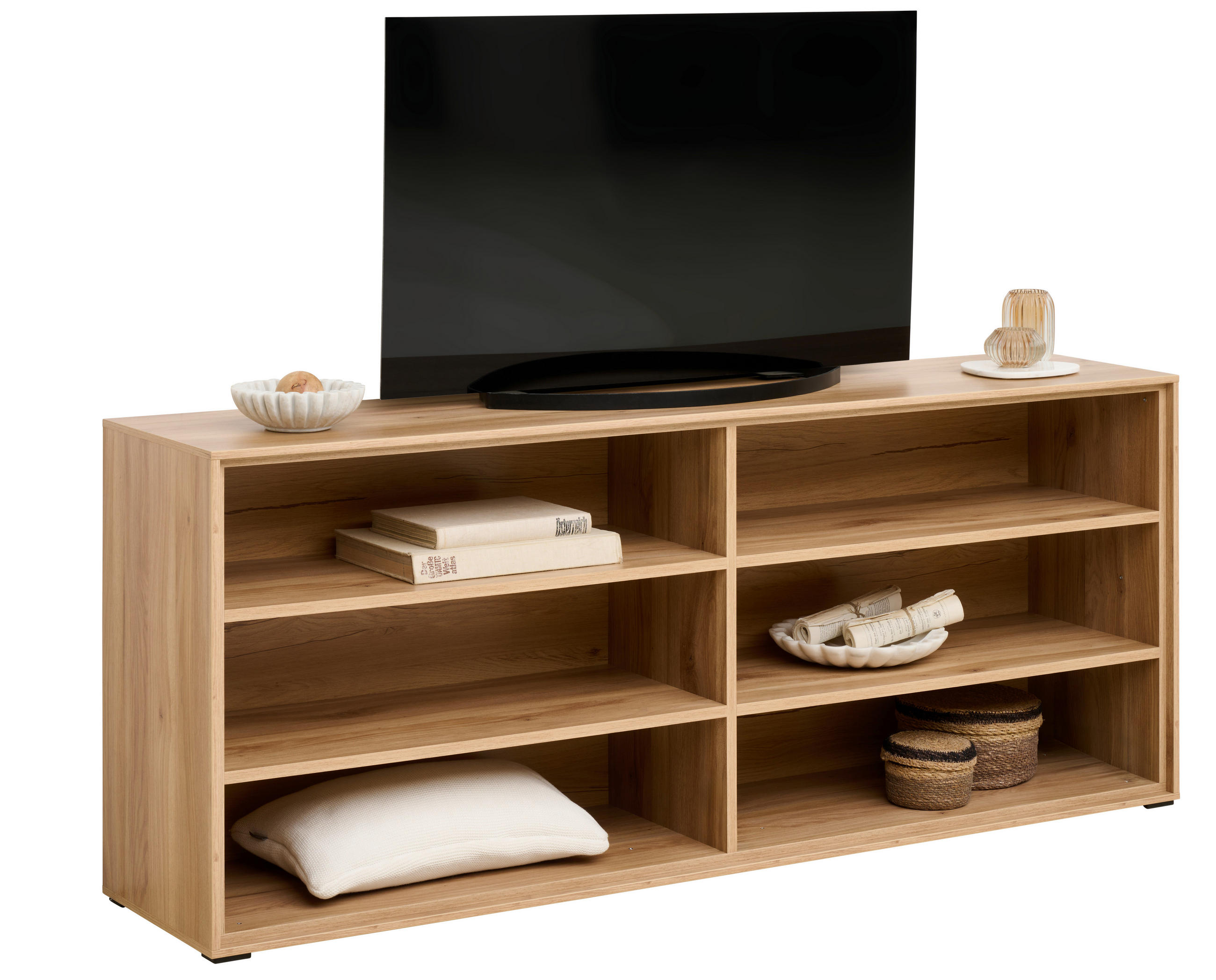 REGALELEMENT 179,1/72,6/40 cm Eichefarben  179,1/72,6/40 cm  - Eichefarben, Design, Holzwerkstoff (179,1/72,6/40cm) - home24