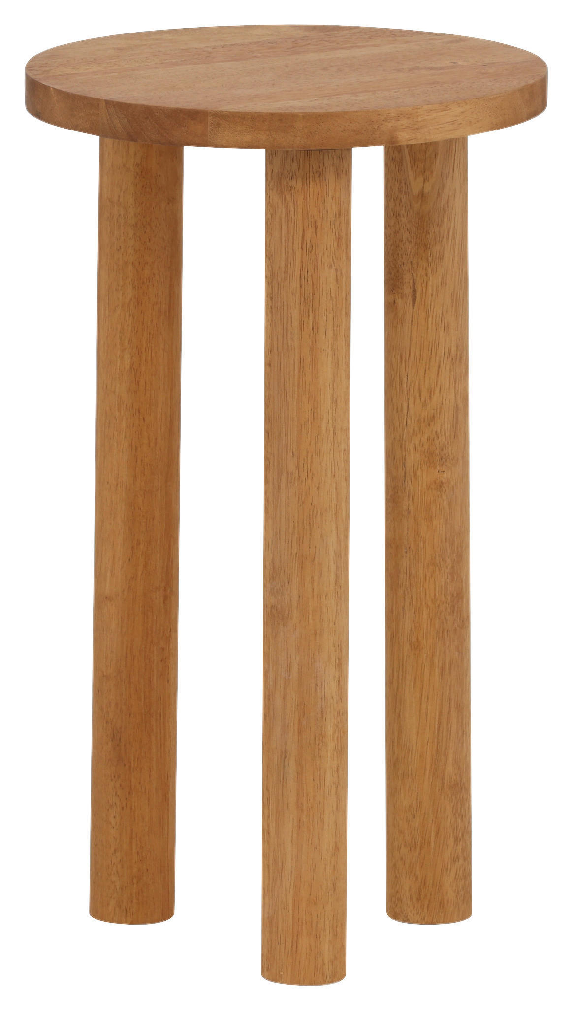 BEISTELLTISCH 35/35/60 cm Kautschukholz massiv Braun, Eichefarben rund  - Plankeneiche/Eichefarben, Design, Holz (35/35/60cm) - Livetastic