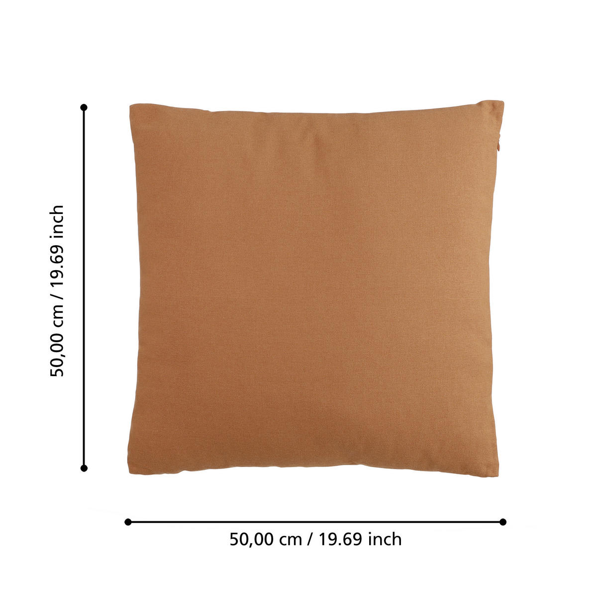 ZIERKISSEN   50/50 cm   - Terracotta, Basics, Textil (50/50cm) - Eglo