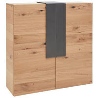 HIGHBOARD V-Taurino  in 128,2/131,2/43,5 cm  - Eichefarben/Anthrazit, Natur, Holz/Metall (128,2/131,2/43,5cm) - Voglauer