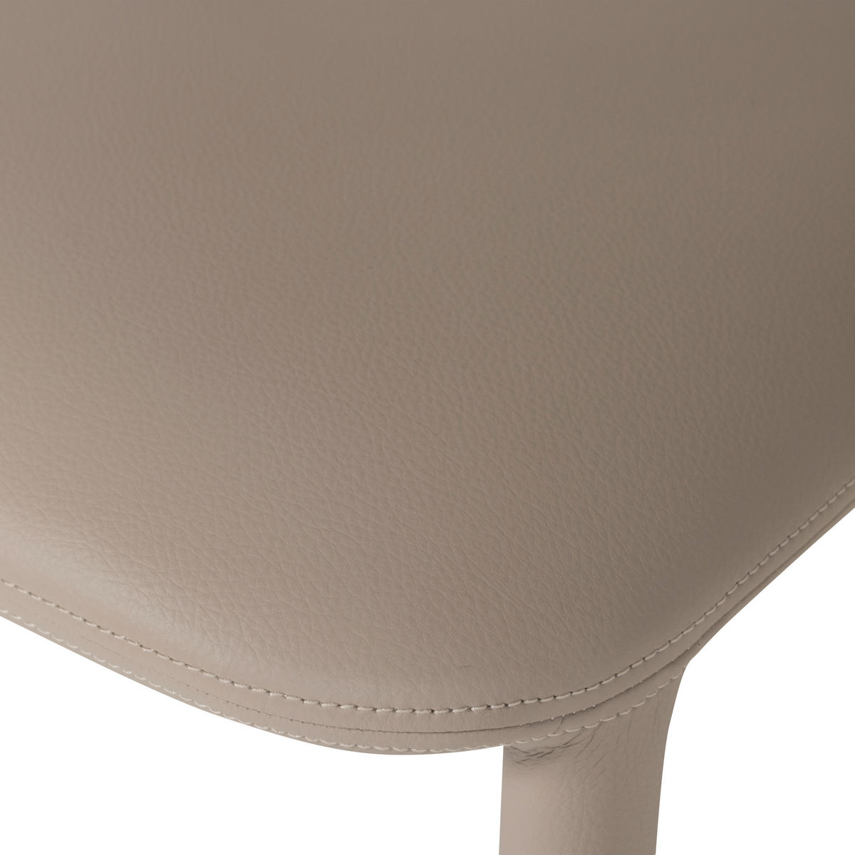 STUHL-SET 2 Stück  in Lederlook Kunststoff, Textil  - Beige, MODERN, Kunststoff/Textil (51/76/56cm) - Livetastic