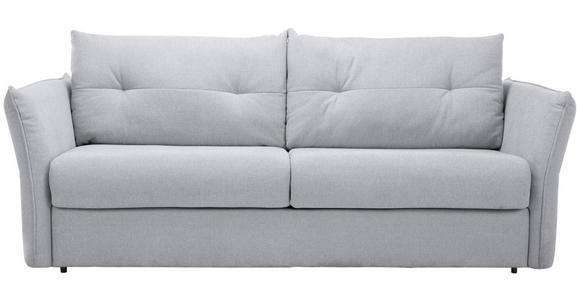 SCHLAFSOFA Webstoff Hellgrau  - Hellgrau/Schwarz, KONVENTIONELL, Kunststoff/Textil (220/89/104cm) - Carryhome