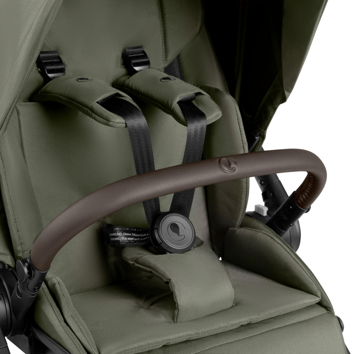 KOMBIKINDERWAGEN  City Life  Avocado  - Schwarz/Olivgrün, Basics, Textil/Metall (82,0/52,0/107,5cm) - ABC Design