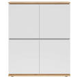 HIGHBOARD 100/121/42 cm  - Schwarz/Eiche Artisan, MODERN, Holzwerkstoff (100/121/42cm) - Xora