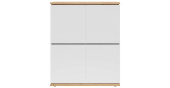 HIGHBOARD 100/121/42 cm  - Schwarz/Eiche Artisan, MODERN, Holzwerkstoff (100/121/42cm) - Xora