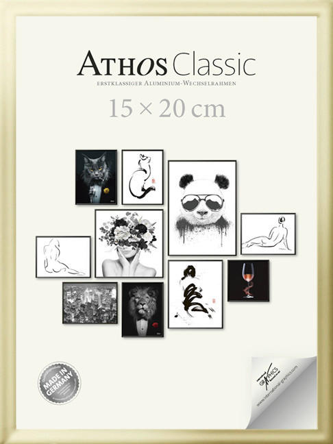 BILDERRAHMEN - Goldfarben, Basics, Papier/Holzwerkstoff (15/20/1,8cm)