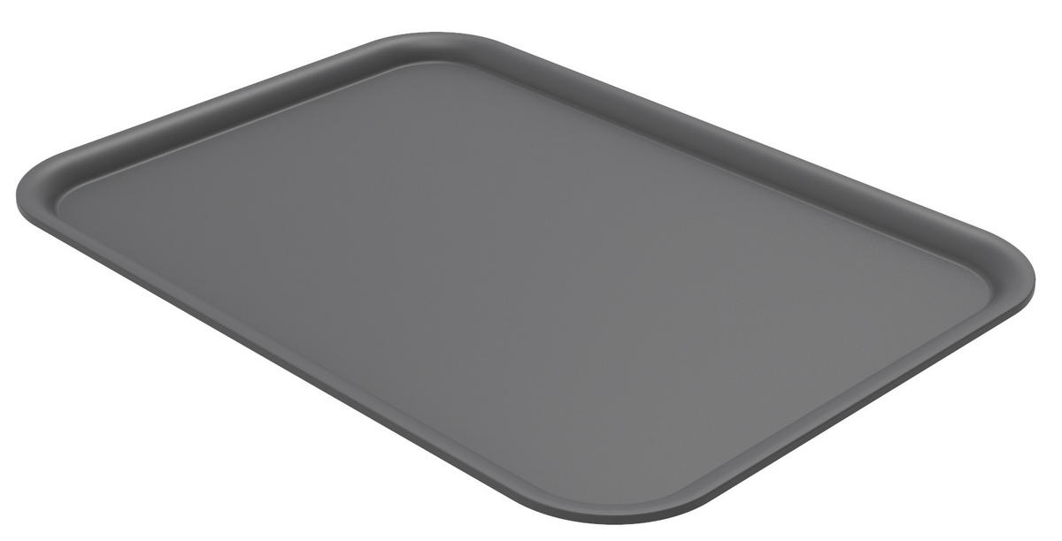 BOXDECKEL - Anthrazit, Basics, Kunststoff (36,5/26,8/1,2cm) - Rotho