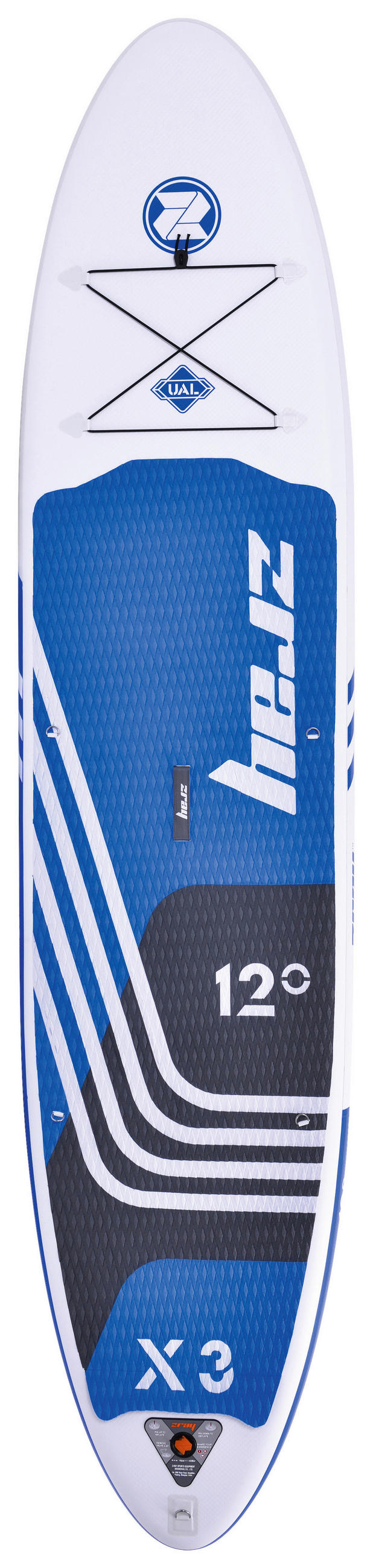 STAND-UP PADDLE BOARD ZRAY X-RIDER X3 12  - Blau/Schwarz, Basics, Kunststoff (365/81/15cm) - Atrigo