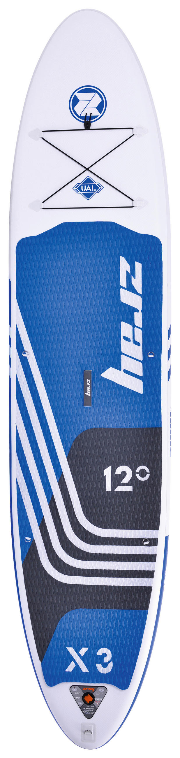 STAND-UP PADDLE BOARD ZRAY X-RIDER X3 12  - Blau/Schwarz, Basics, Kunststoff (365/81/15cm) - Atrigo