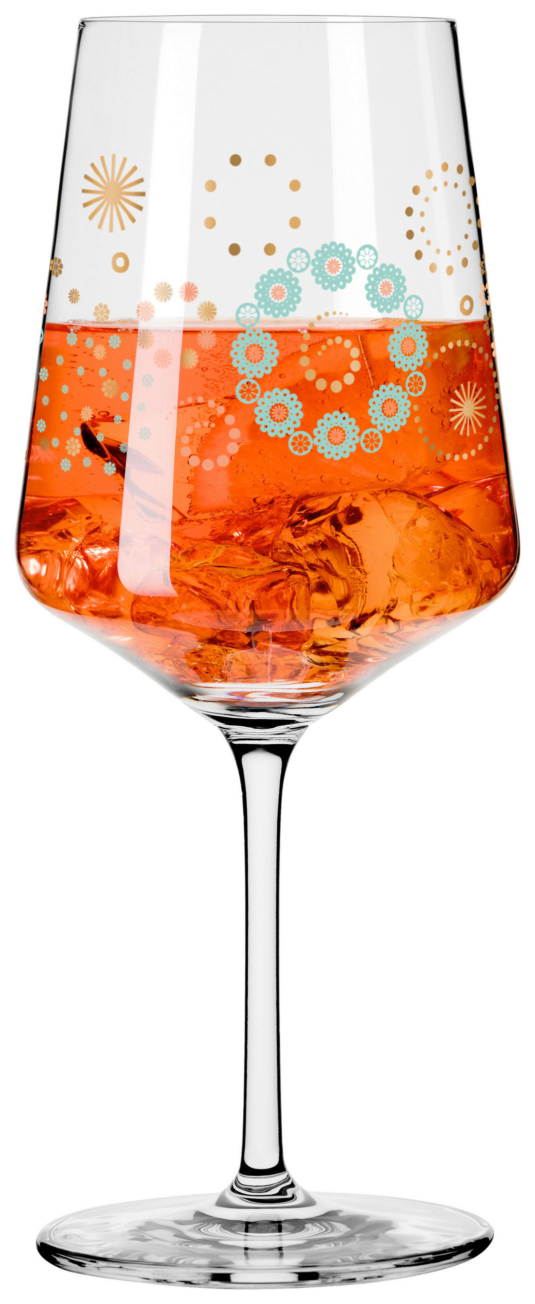 SPRITZERGLAS 544 ml 4-teilig  - Türkis/Beige, LIFESTYLE, Glas (20,3/26,6/19,4cm) - Ritzenhoff