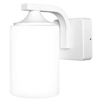 AUßENLEUCHTE 21/11,8/21,2 cm   - Weiß, Basics, Glas/Metall (21/11,8/21,2cm) - Osram