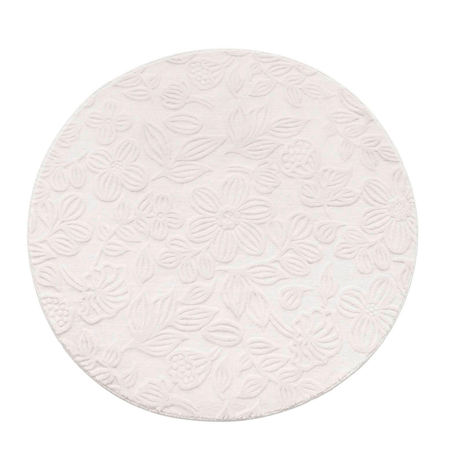 WEBTEPPICH 120 cm Stilo Creme rund  - Creme, Basics, Textil (120cm) - Novel