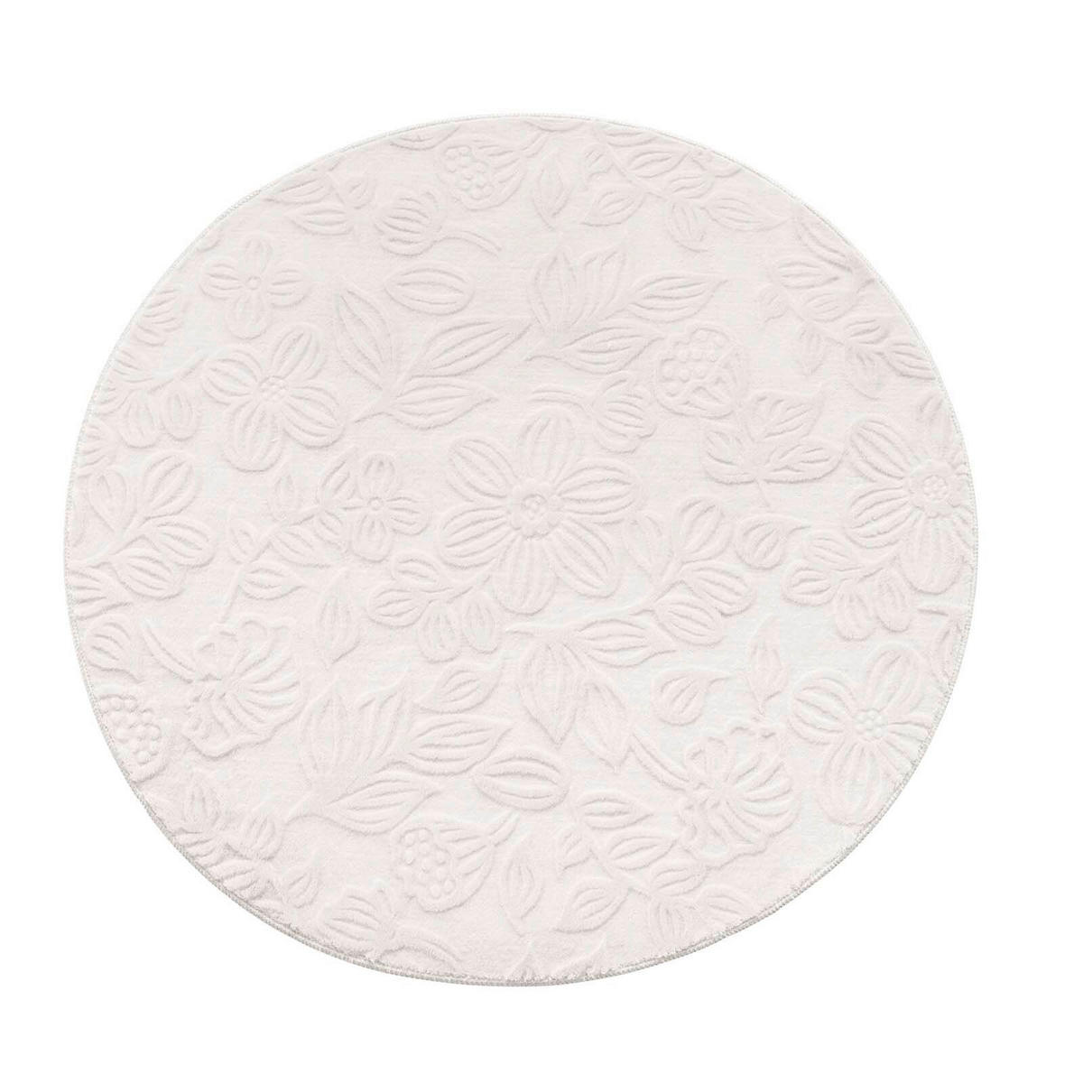 WEBTEPPICH 120 cm Stilo Creme rund  - Creme, Basics, Textil (120cm) - Novel