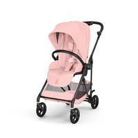 KINDERWAGEN  Melio Carbon  Candy Pink  - Hellrosa/Schwarz, Basics, Textil/Metall (82-91/49/96,5 - 107cm) - cybex GOLD
