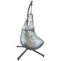 HÄNGESESSEL - Dunkelgrau/Anthrazit, Basics, Kunststoff/Textil (95/195cm) - Acamp