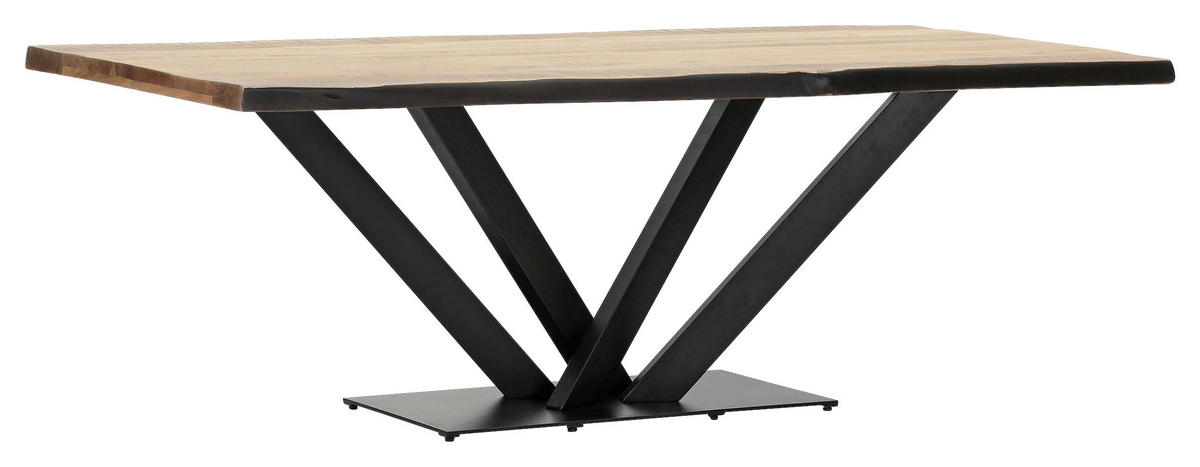 TISCHPLATTE Akaziefarben   - Akaziefarben, Design, Holz (220/100/5cm) - Landscape