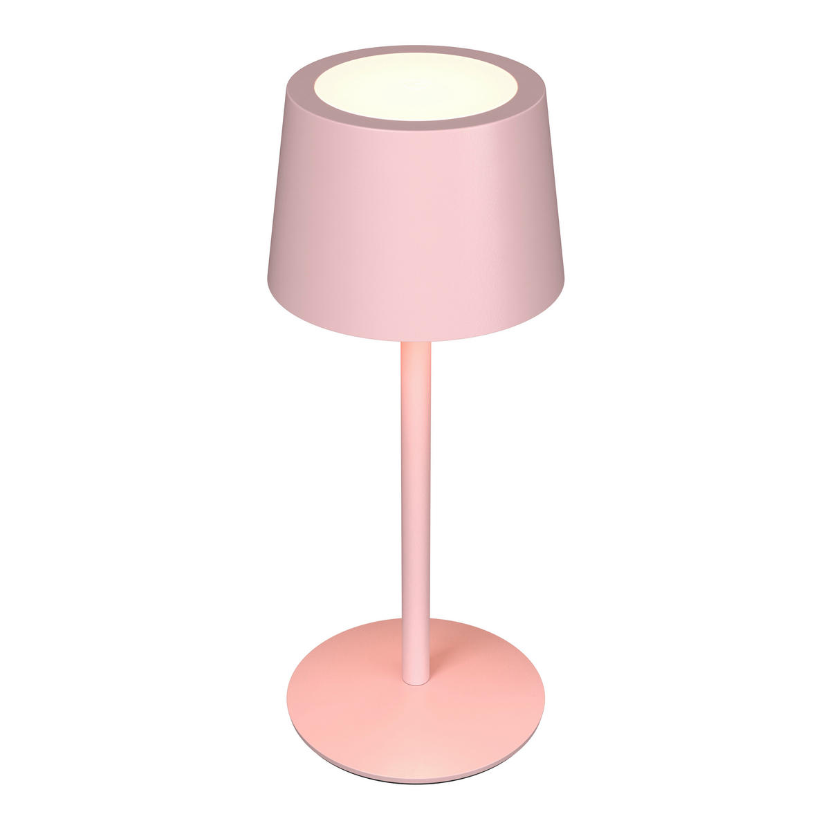 PUNJIVA STONA LAMPA - ružičasta, Osnovno, metal (9/22cm) - Novel