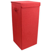 WÄSCHEKORB - Rot, MODERN, Textil (30/70/30cm) - MID.YOU