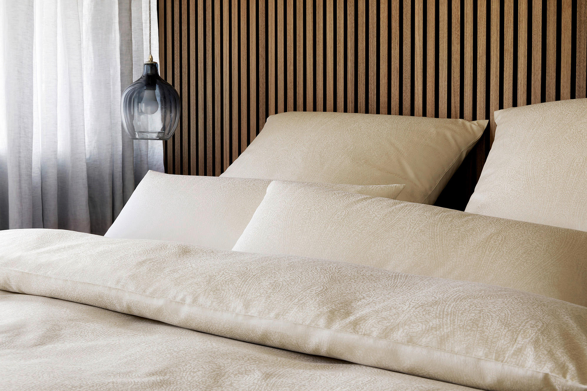 POSTELJINA 140/200 cm   - sivo-bež, Konvencionalno, tekstil (140/200cm) - Elegante