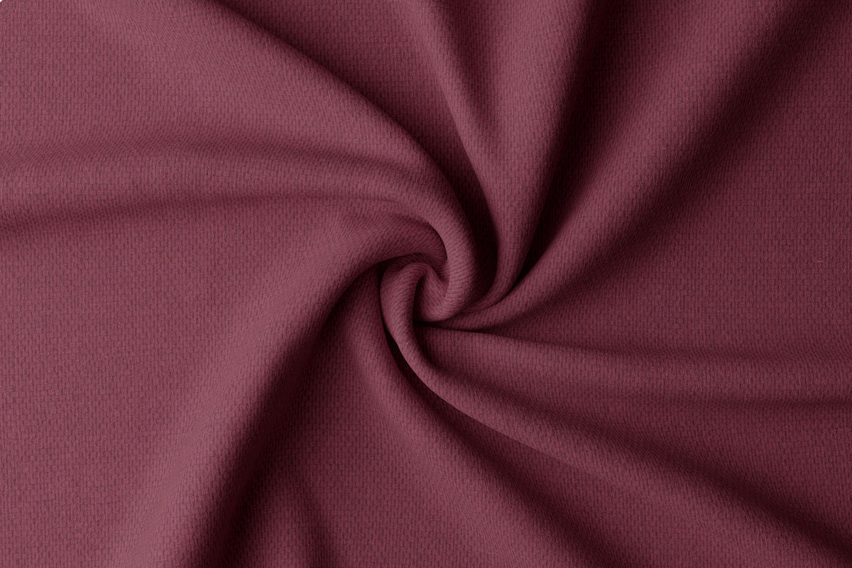 WÄRMESCHUTZVORHANG MILTON Verdunkelung 140/245 cm   - Bordeaux, Basics, Textil (140/245cm)