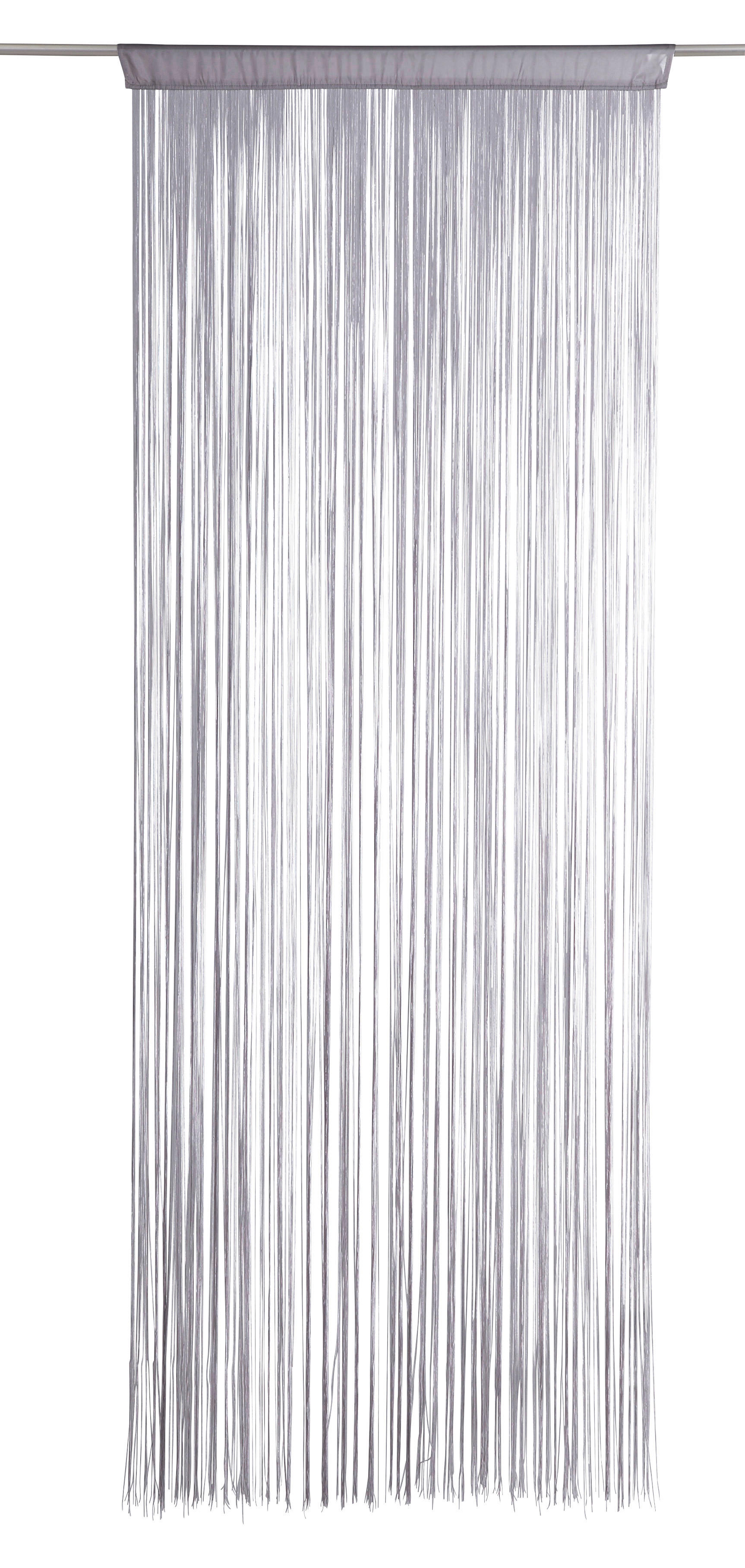 NITASTA ZAVESA UNI  prosojno  90/245 cm   - srebrna, Konvencionalno, tekstil (90/245cm) - Boxxx
