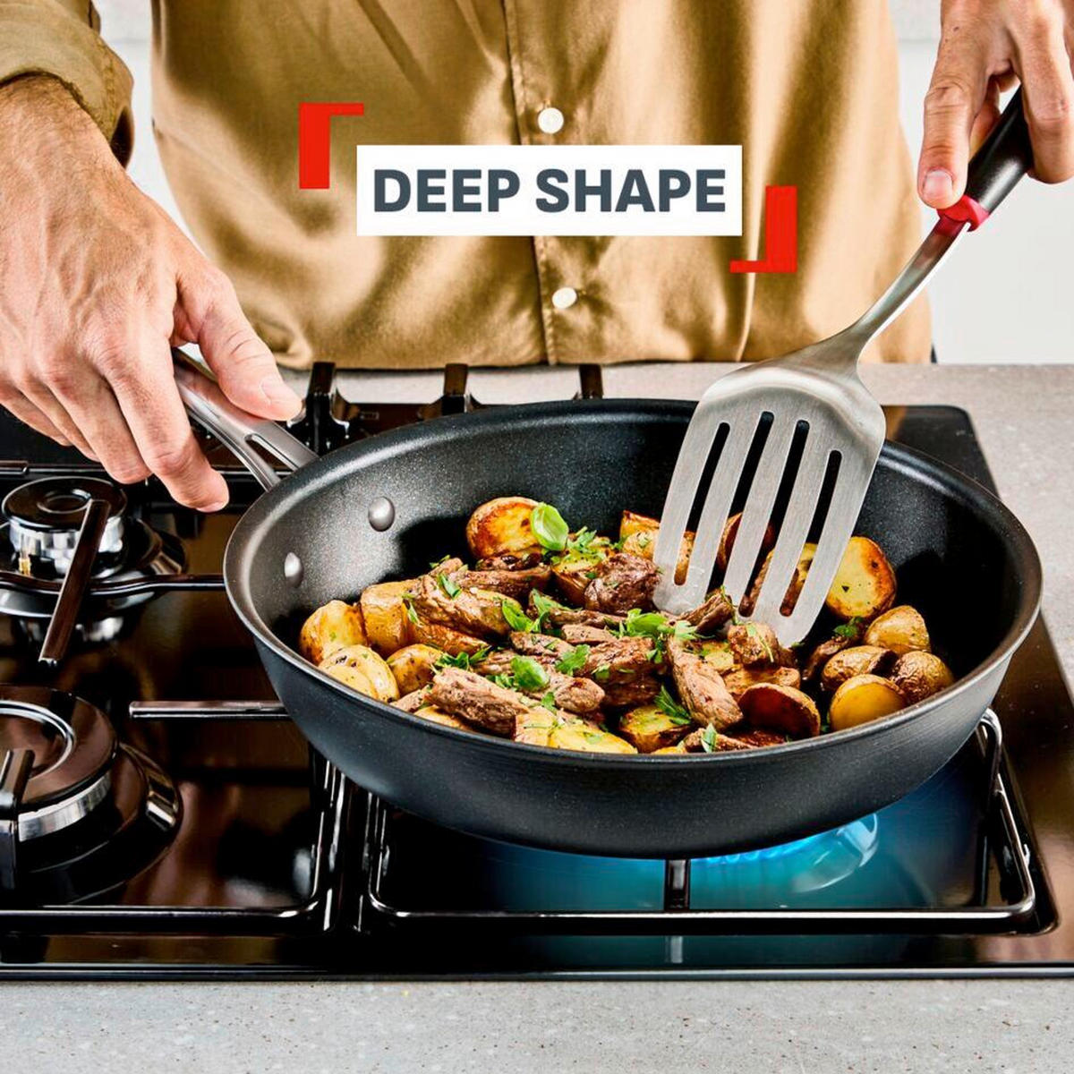 TIGANJ ZA PEČENJE  26 cm        - crna, Osnovno, metal (26cm) - Tefal